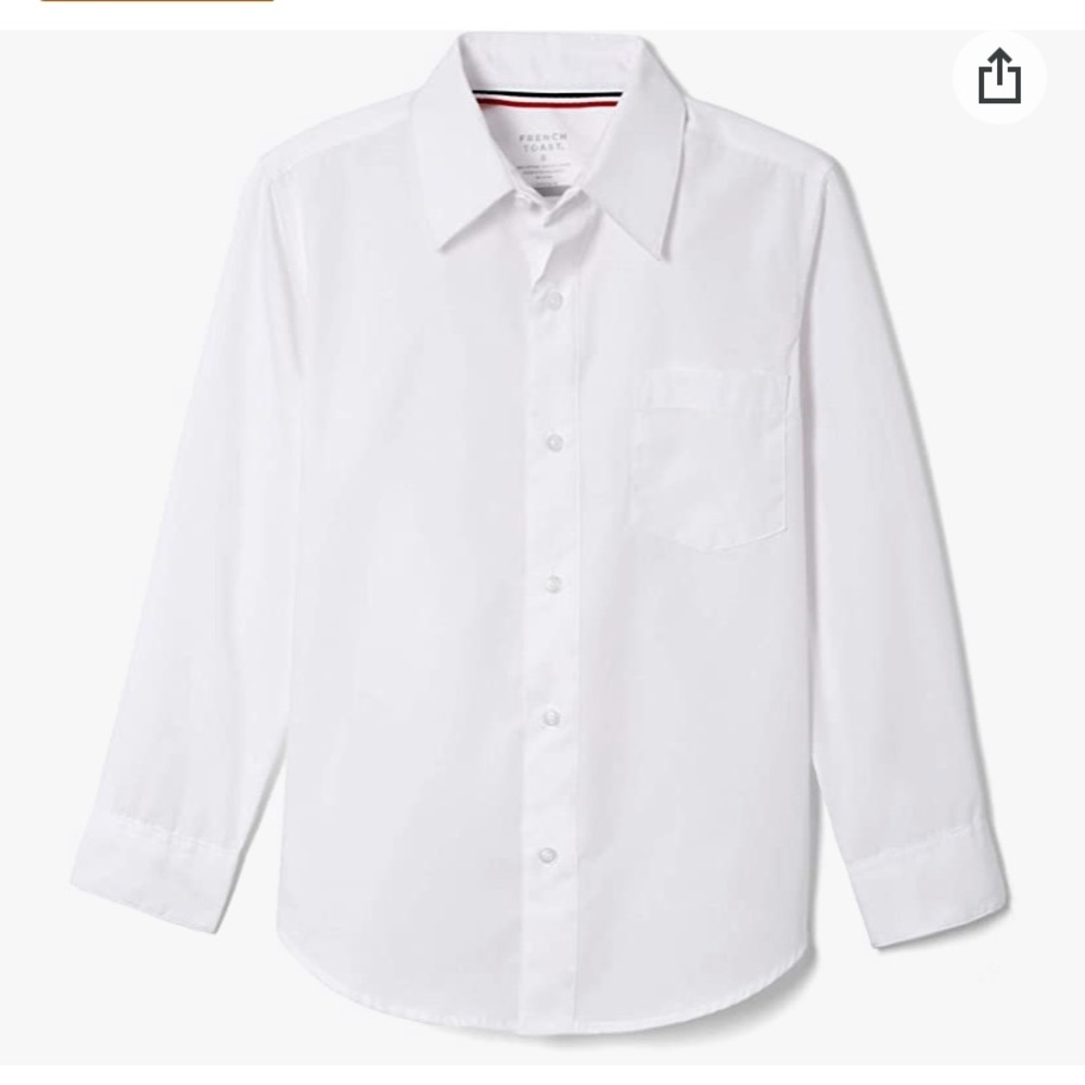 French Toast White Classic Dress Shirt NWT